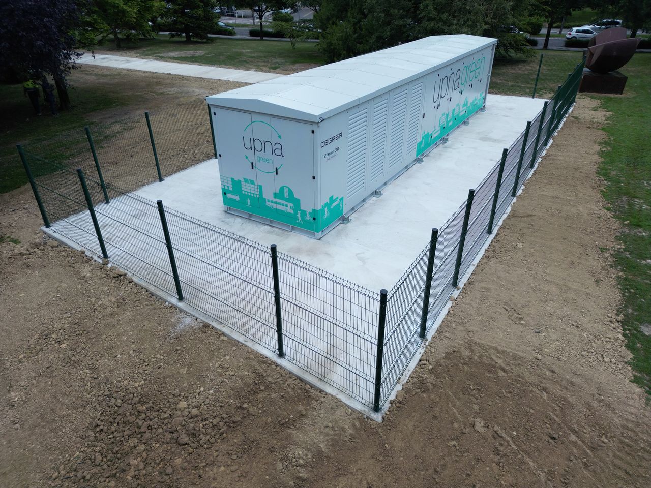 Batterijopslagsysteem (BESS) in een container
